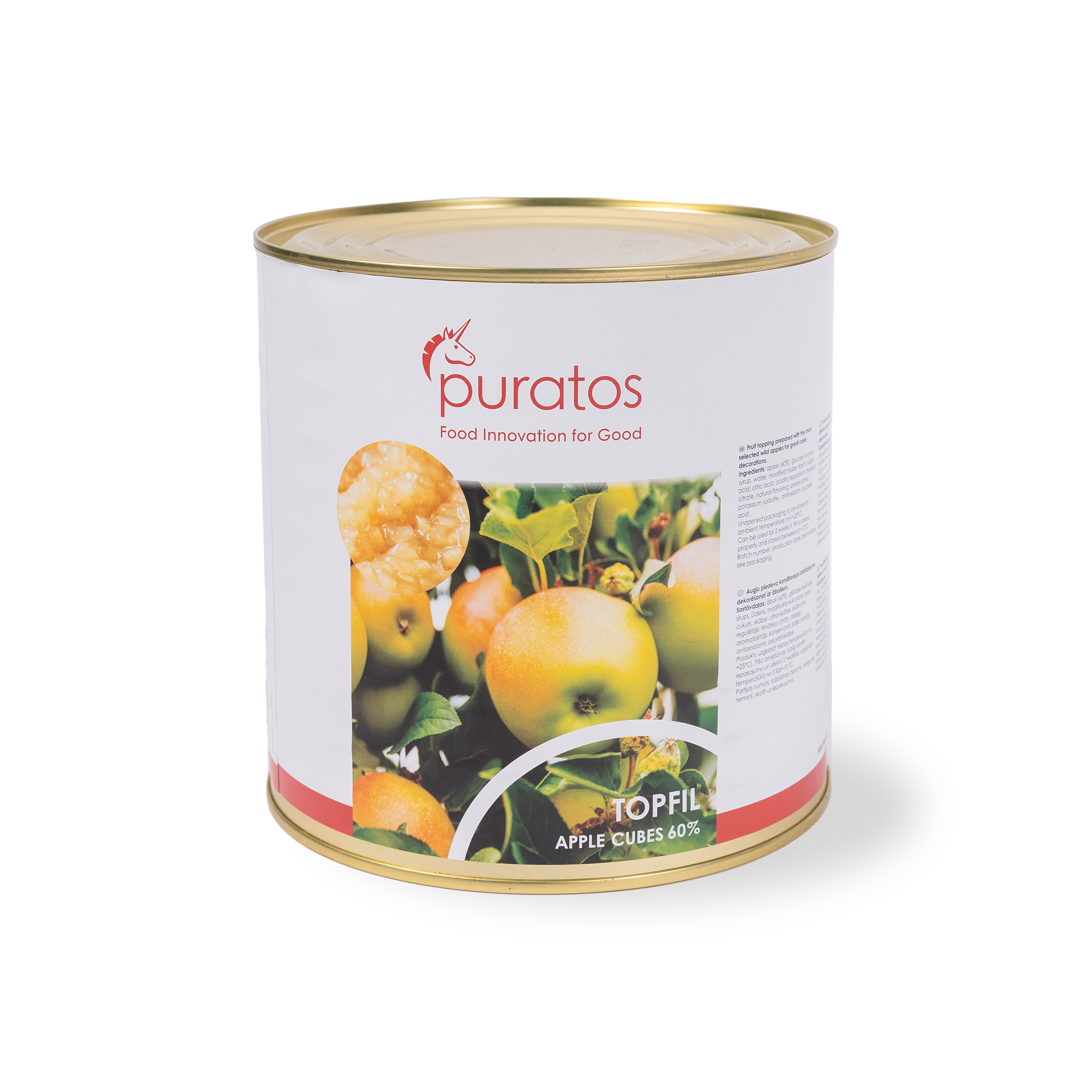 Topfil Apple Cubes -Cinnamon 60% - Ābolu - Kanēļa pildījums